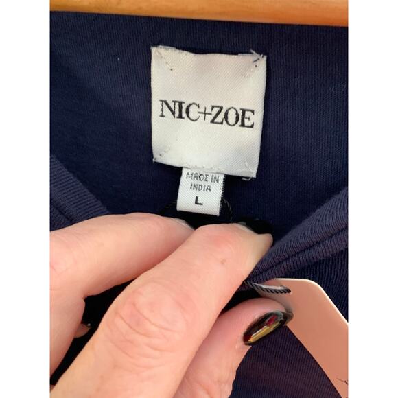 NIC+ZOE Puff-Sleeve T-Shirt Minidress NWT size large - Picture 5 of 8